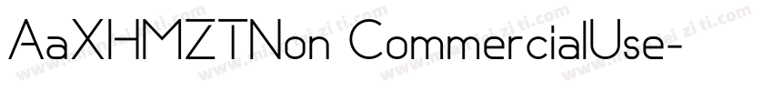 AaXHMZTNon CommercialUse字体转换